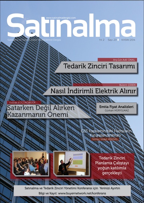 Satınalma Dergisi Kasım 2014 Sayısı