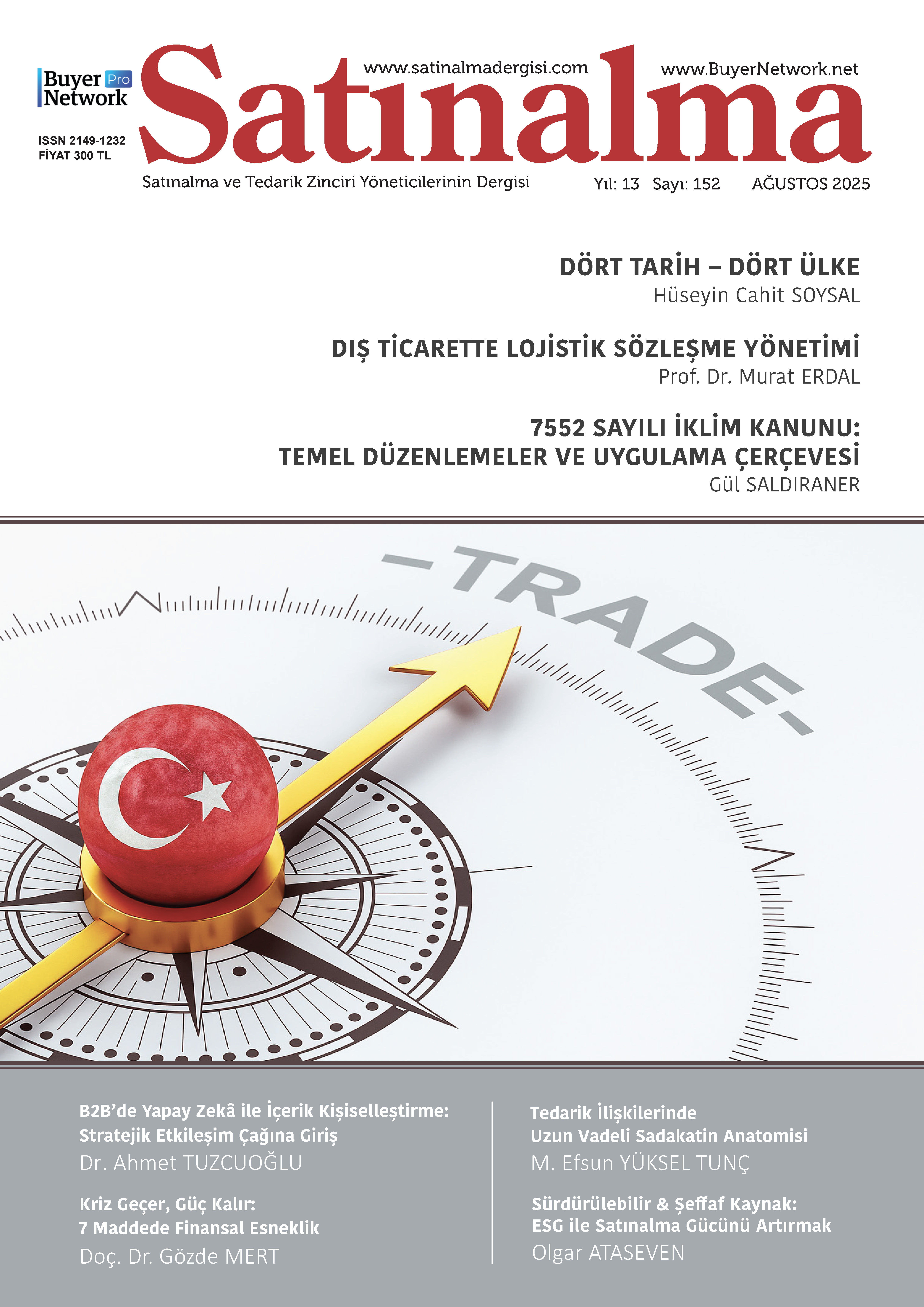 Satınalma Dergisi Ağustos 2025 Sayısı